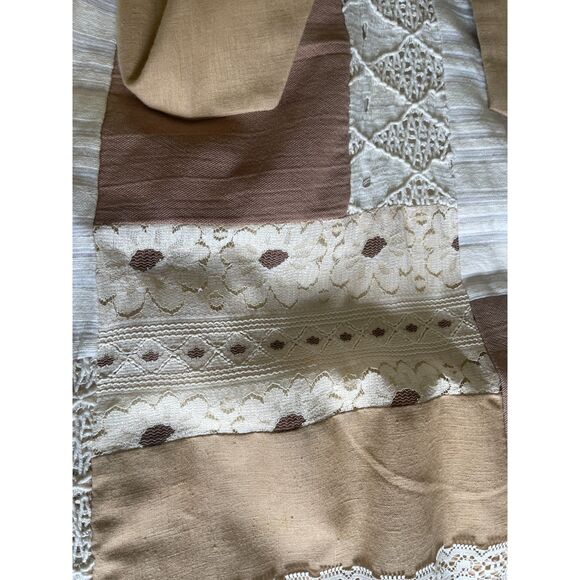 Vtg Patchwork Eyelet Lace Maxi Skirt Lined Boho Gypsy Hippie Cottagecore Renee M - Picture 13 of 16